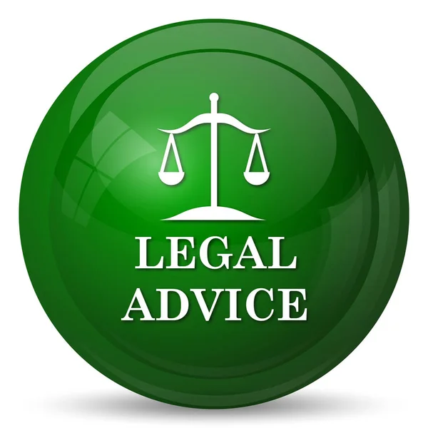 Legal Advice Icon Internet Button White Background — Stock Photo, Image