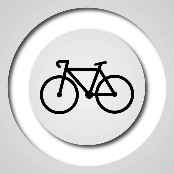 Het Pictogram Van Fiets Internet Knop Witte Achtergrond — Stockfoto