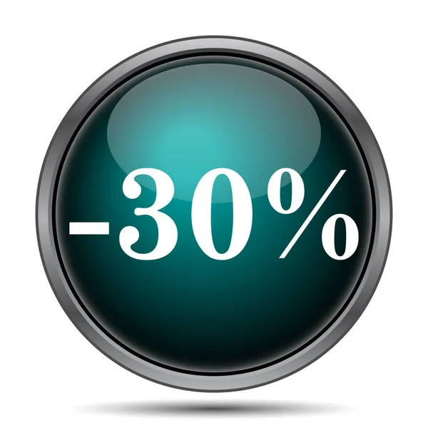 Percent Discount Icon Internet Button White Background — Stock Photo, Image