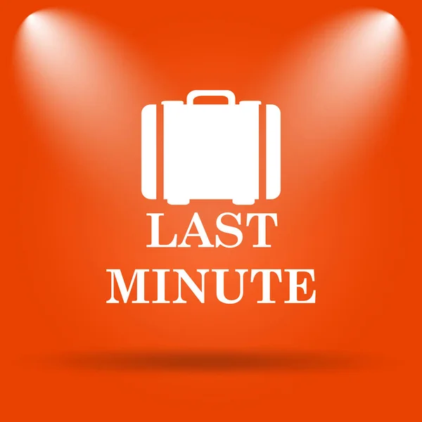 Last Minute Ikona Internet Tlačítko Pozadí — Stock fotografie