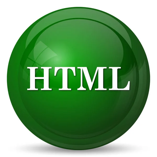 Html Εικονίδιο Κουμπί Internet Άσπρο Φόντο — Φωτογραφία Αρχείου