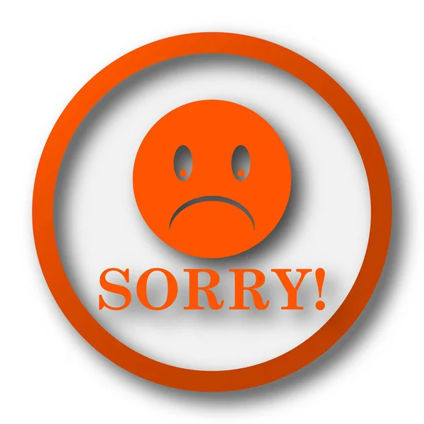 Sorry icon — Stock Photo, Image