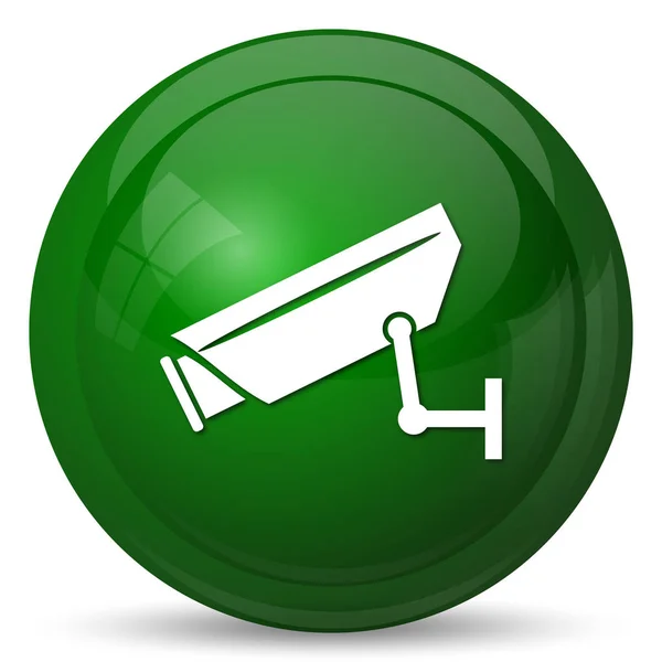 Icono Cámara Vigilancia Botón Internet Sobre Fondo Blanco —  Fotos de Stock
