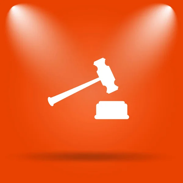 Icona del martello giudice — Foto Stock