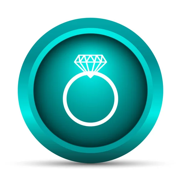 Gyémánt gyűrű ikon — Stock Fotó