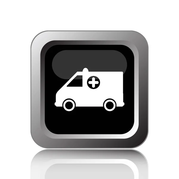 Krankenwagen Symbol Internet Taste Auf Weißem Hintergrund — Stockfoto
