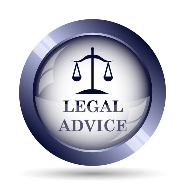 Legal Advice Icon Internet Button White Background — Stock Photo, Image