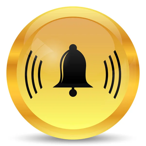 Bell icon. Internet button on white background