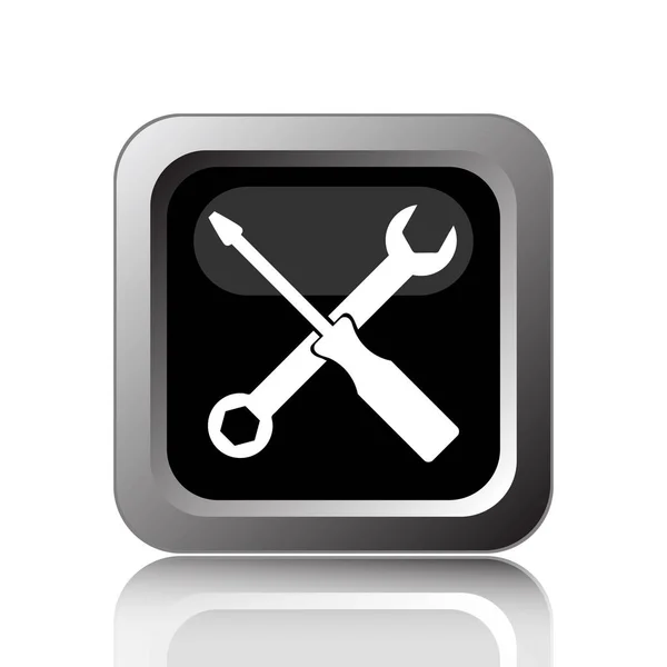 Tools Icon Internet Button White Background — Stock Photo, Image