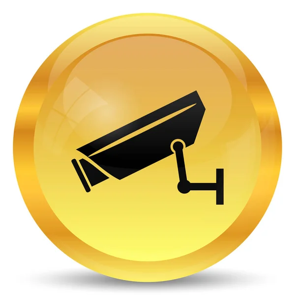 Surveillance Camera Icon Internet Button White Background — Stock Photo, Image