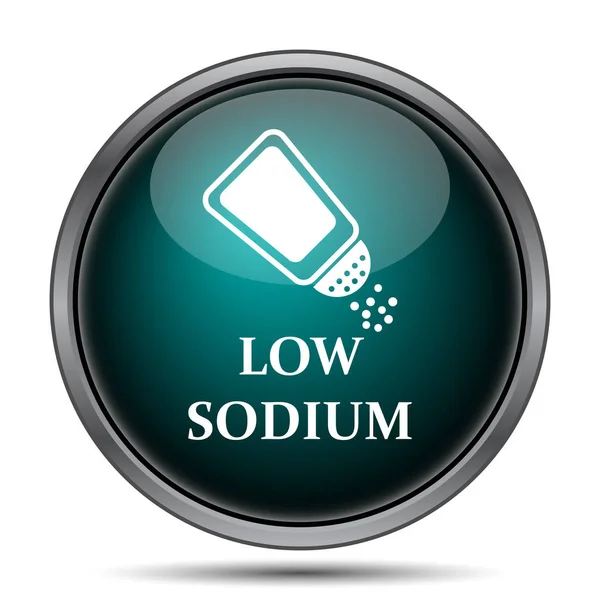 Low Sodium Icon Internet Button White Background — Stock Photo, Image