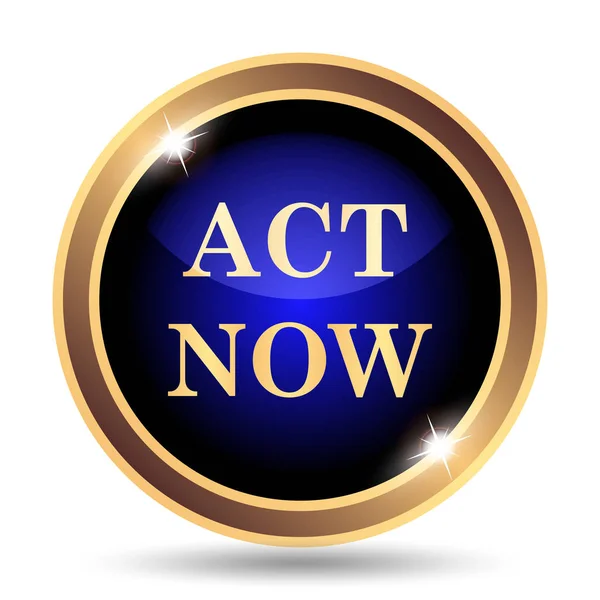 Act now icon — Stock Photo, Image