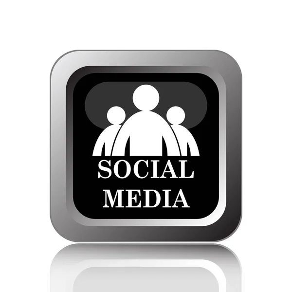 Social media icon. Internet button on white background