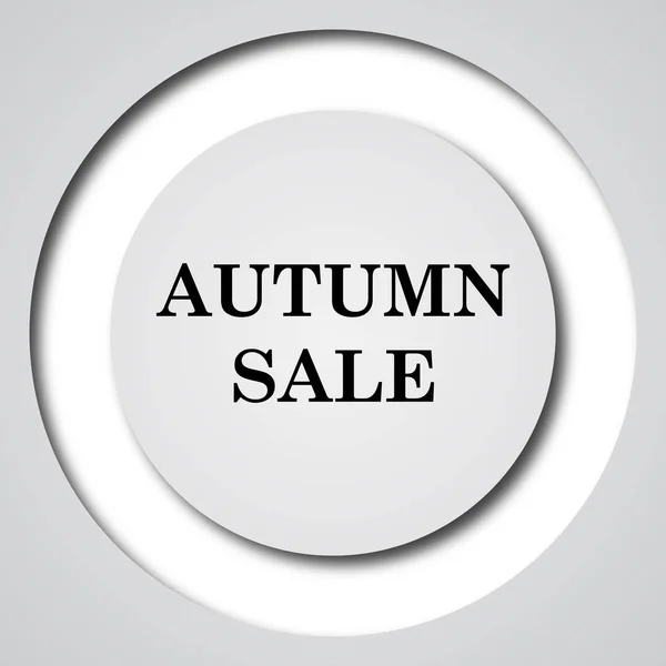 Autumn Sale Icon Internet Button White Background — Stock Photo, Image