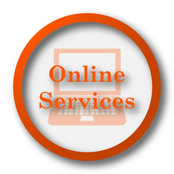 Ícone de serviços online — Fotografia de Stock