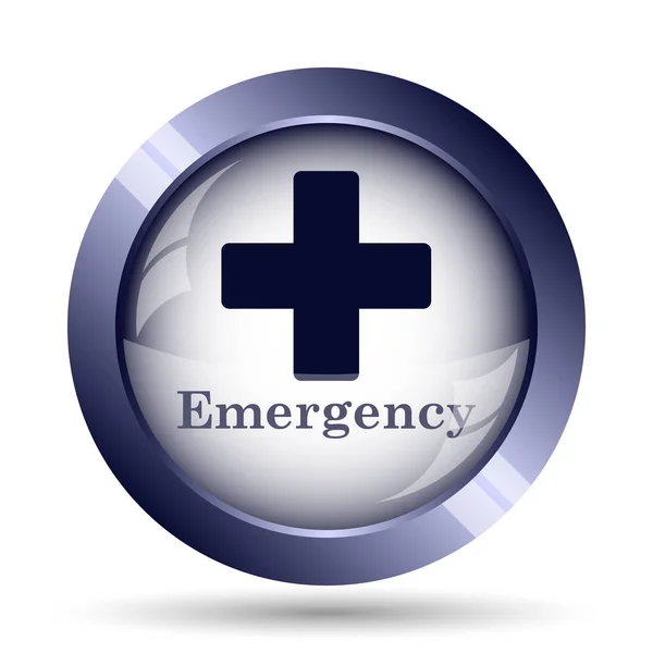 Emergency Icon Internet Button White Background — Stock Photo, Image