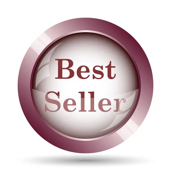 Icona Del Best Seller Pulsante Internet Sfondo Bianco — Foto Stock