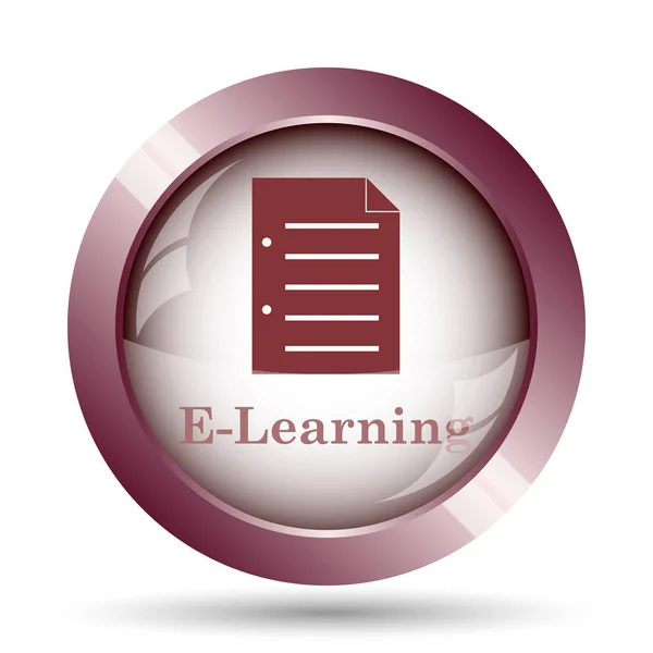Ikona e learningu — Zdjęcie stockowe
