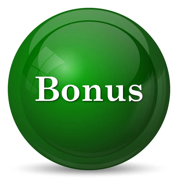 Ikona Bonusu Przycisk Internet Białym Tle — Zdjęcie stockowe