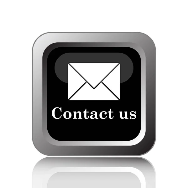 Contact Icon Internet Button White Background — Stock Photo, Image