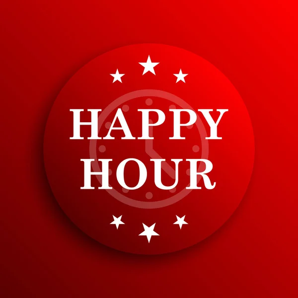 Happy hour-pictogram — Stockfoto