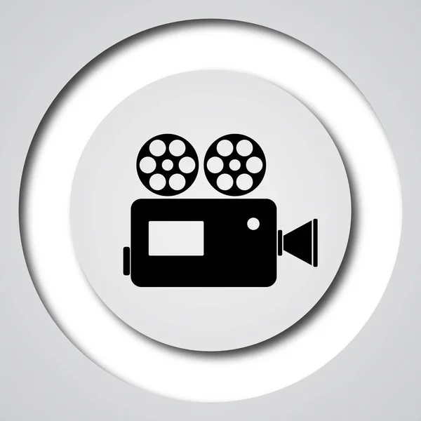 Video Camera Icon Internet Button White Background — Stock Photo, Image