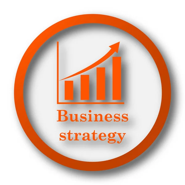 Geschäftsstrategie Ikone Internet Taste Auf Weißem Hintergrund — Stockfoto