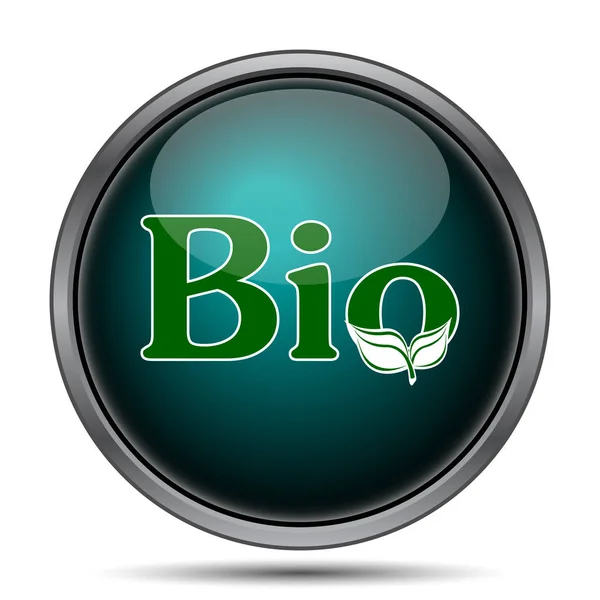 Bio Icon Internet Button White Background — Stock Photo, Image