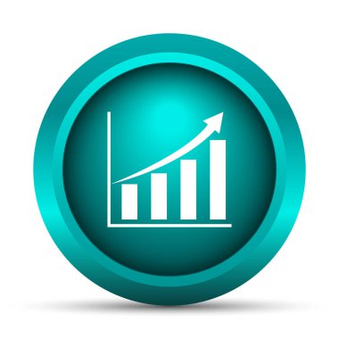 Grafik simgesini. Beyaz arka plan üzerinde Internet düğmesi