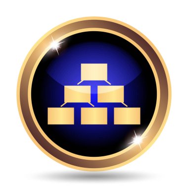 Kuruluş şeması simgesi. Beyaz arka plan üzerinde Internet düğmesi