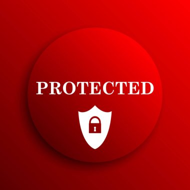 Korumalı simgesi. Beyaz arka plan üzerinde Internet düğmesi