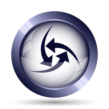 Simge değiştir. Beyaz arka plan üzerinde Internet düğmesi