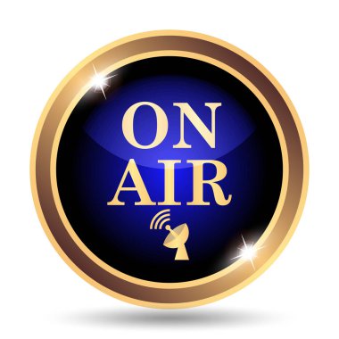 Hava simgesi. Beyaz arka plan üzerinde Internet düğmesi