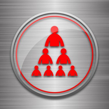 Kuruluş grafiği ile insanlar kutsal kişilerin resmi. Metalik arka plan üzerinde Internet düğmesi