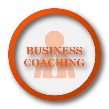 İş koçluk simgesi. Beyaz arka plan üzerinde Internet düğmesi