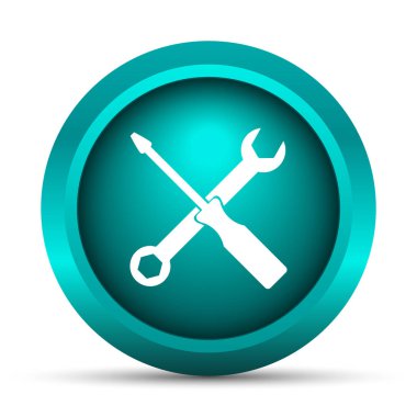 Araçlar simgesi. Beyaz arka plan üzerinde Internet düğmesi