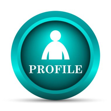 Profil simgesi. Beyaz arka plan üzerinde Internet düğmesi