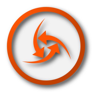 Simge değiştir. Beyaz arka plan üzerinde Internet düğmesi