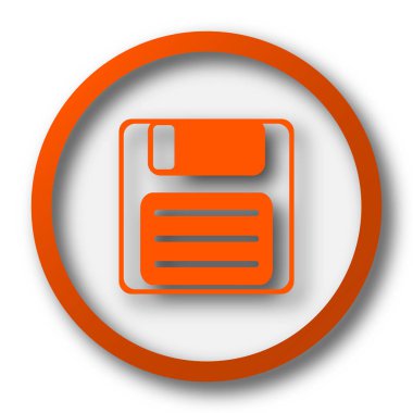 Simge kaydetmek. Beyaz arka plan üzerinde Internet düğmesi