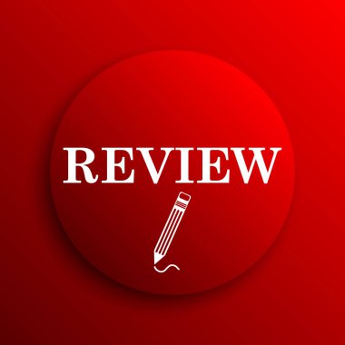 Gözden geçirme simgesi. Beyaz arka plan üzerinde Internet düğmesi