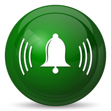 Zil simgesini. Beyaz arka plan üzerinde Internet düğmesi