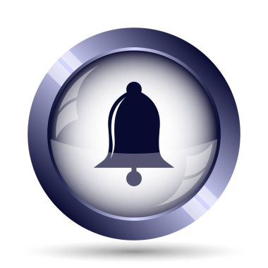 Zil simgesini. Beyaz arka plan üzerinde Internet düğmesi