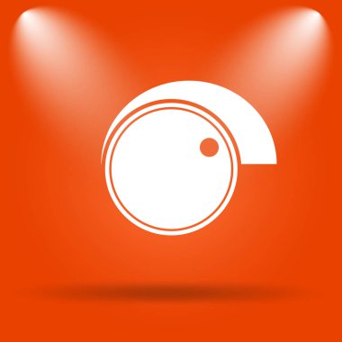 Ses denetimi simgesini. Internet düğmesini turuncu zemin üzerine