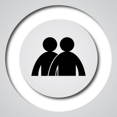 Forum simgesi. Beyaz arka plan üzerinde Internet düğmesi