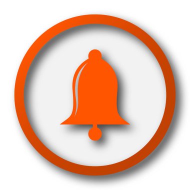 Zil simgesini. Beyaz arka plan üzerinde Internet düğmesi