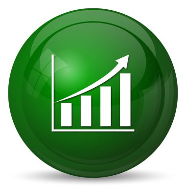 Grafik simgesini. Beyaz arka plan üzerinde Internet düğmesi