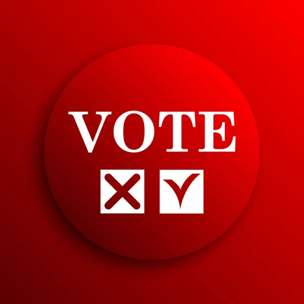 Vote Icon Internet Button White Background — Stock Photo, Image