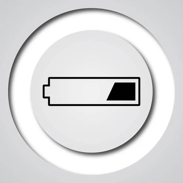 1 第三次充电的电池图标 — 图库照片