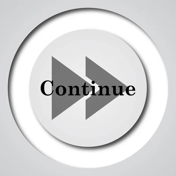 Continue icon — Stock Photo, Image