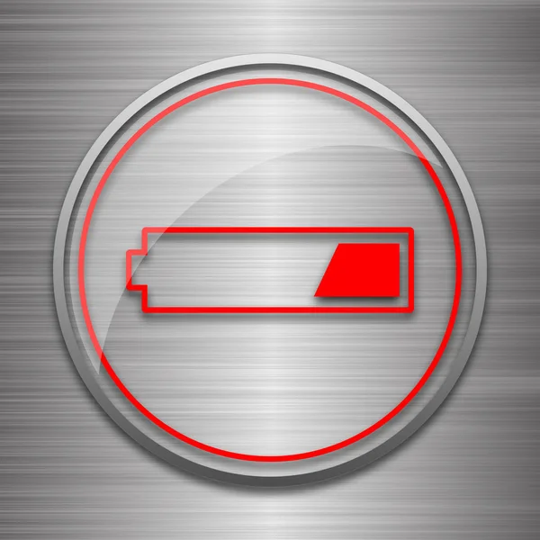 1 third charged battery icon — Stock Photo, Image